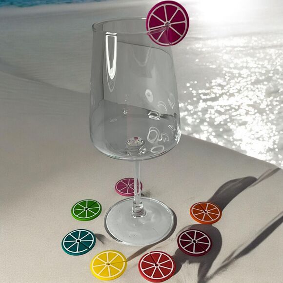 Party Essential: Wine Glass Charms Set for Fun Cocktail Nights Set of 8 - Picture 5 of 6